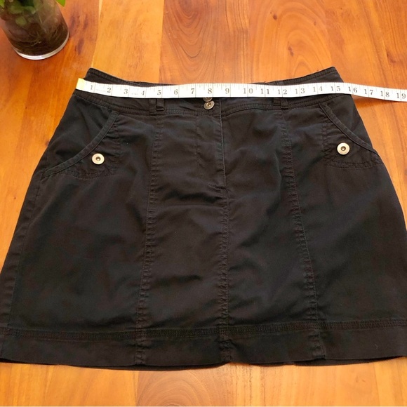 Jessica Y2K Mini Cargo Grunge Medium to Low Rise Black Mini A Line Skirt. Size 8 - Picture 10 of 14